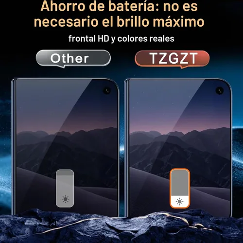Vista 6 de TZGZT Paquete de 3 protectores de pantalla de privacidad para iPhone Duo Dureza 9H de grado industrial, compatible con fundas, con protectores