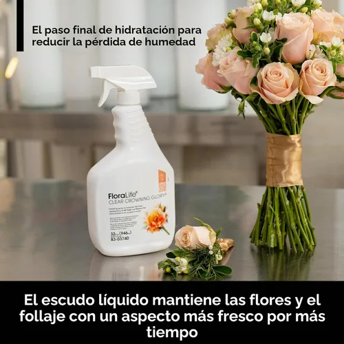 Vista 4 de Crowning Glory - Spray para flores. 32 fl. Oz., Transparente
