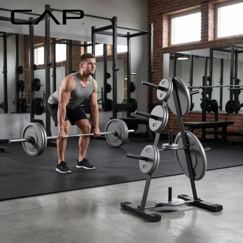 Vista 5 de CAP Barbell Weight Plate Rack for 1-Inch Weight Plates