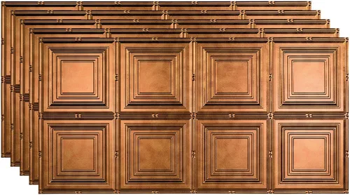 Vista 7 de FASÄDE Panel de techo decorativo de vinilo para retrato en blanco mate (muestra de 12 x 12 pulgadas)