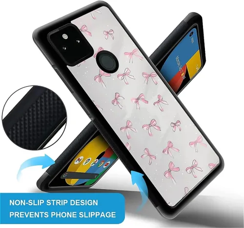 Vista 137 de Compatible con Google Pixel 4A 5G Mobile Case Creative Acrylic Panel trasero Silicona Protección Grip especialmente diseñado para Google Pixel 4A 5G