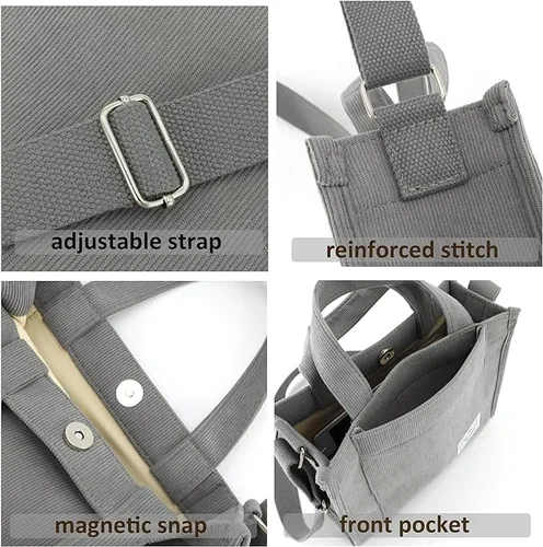 Vista 5 de UERRUAM Bolso de mano para mujer, bolsa de pana de trabajo, bolso cruzado para mujer, bolsas de viaje, bolsos de mano para uso diario