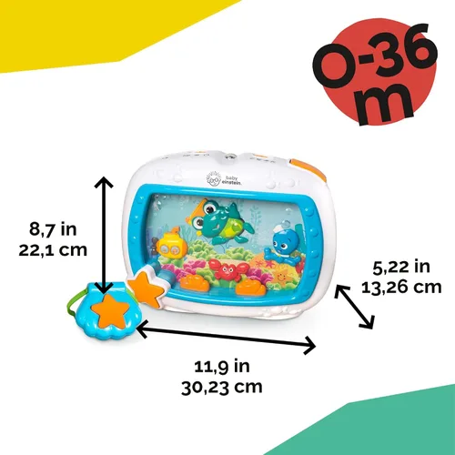Vista 10 de Baby Einstein Sea Dreams - Calmante de juguete con control remoto, luces y melodías para recién nacidos y adultos