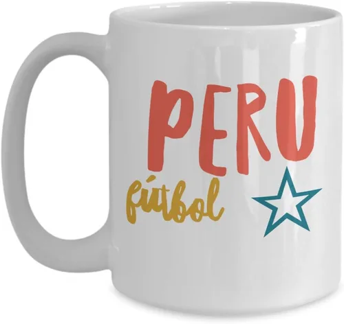 Vista 3 de Perú Futbol Taza de Cafe Vaso, taza café divertidas, tazas personalizadas, taza de café inspiradoras, taza con mensajes positivos., 11onza