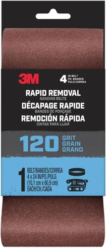 Vista 7 de 3M BELT4X241PK120 Cinta de lijado, 4 x 24 pulgadas, marrón