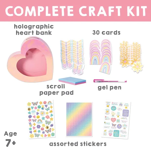 Vista 3 de Creativity for Kids Happiness Bank - Kits de manualidades para niñas y niños, juguetes para niños, manualidades de atención plena para niños de 7 a