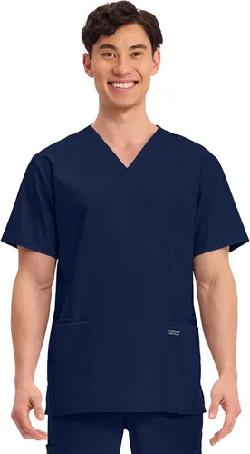Vista 34 de Cherokee WW Professionals WW695 - Camisa de uniforme sanitario para hombre, con cuello en V