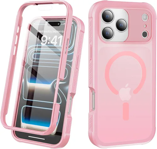 Vista 32 de Funda para iPhone 15 de cuerpo completo, protector de pantalla integrado, con protector de lente de cámara, [antiamarilleamiento], funda protectora