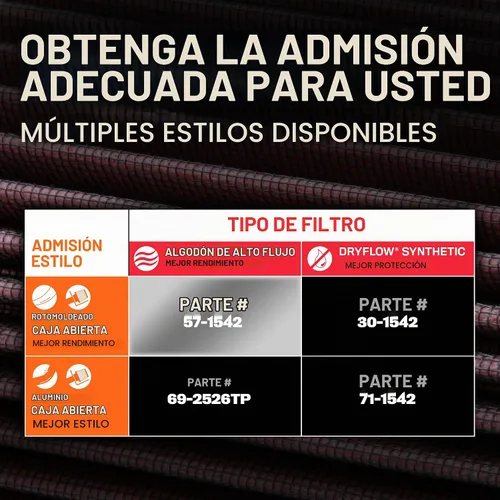 Vista 11 de Sistema de admisión de aire frío de alto rendimiento K&N, con filtro