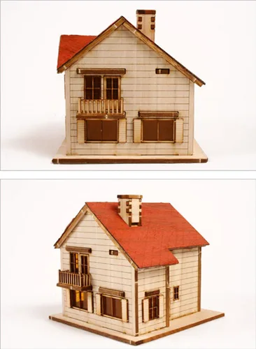 Vista 3 de DESKTOP - Kit modelo de madera Western House 1 por Young Modeler