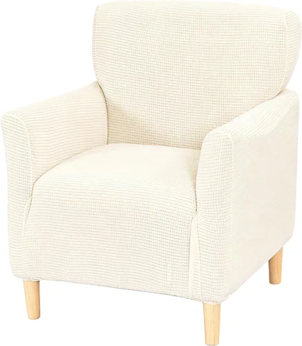 Vista 33 de Fundas de jacquard para sillón de banquete, fundas suaves para sillón de 1 pieza, fundas elásticas para silla de sala de estar, antideslizantes