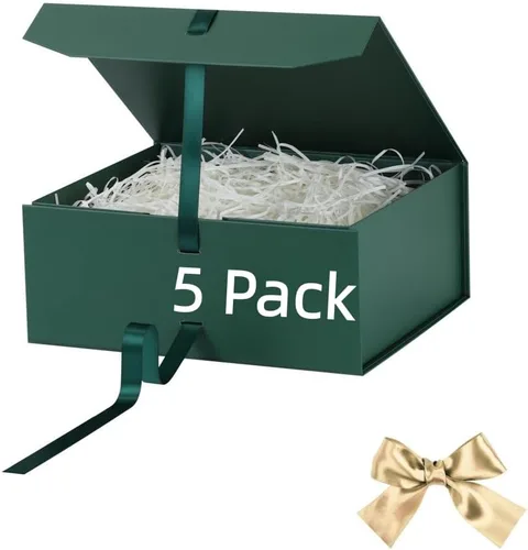 Vista 12 de GoooodGift Caja de regalo grande azul, 1 paquete de 13.5 x 11 x 5.3 pulgadas, caja de regalo de lujo para regalos con tapa de cierre magnético