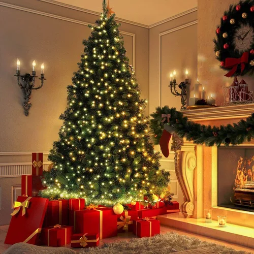 Vista 6 de Dazzle Bright 200 mini luces LED de Navidad, 65 pies, conectables, impermeables, 8 modos de luces de hadas para interiores y exteriores, patio