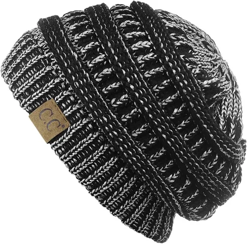 Vista 552 de C.C Trendy Warm Chunky Soft Stretch Cable Knit Beanie