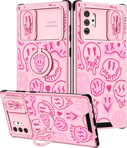 Vista 99 de Funda 2 en 1 para Samsung Galaxy S23 Ultra Flamingo para mujeres y niñas, diseño femenino de flamencos con cubierta deslizante para cámara y soporte