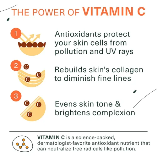 Vista 2 de Botanic Tree Limpiador facial con vitamina C, limpiador facial para todo tipo de piel, envejecimiento o piel seca, minimiza las cicatrices del acné