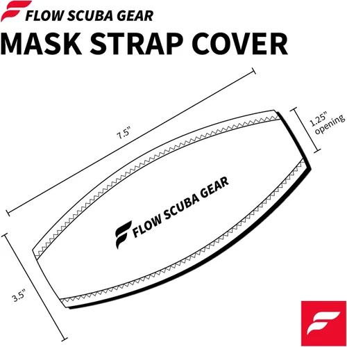 Vista 3 de Correas para máscara de buceo - Funda de neopreno para máscaras de buceo y esnórquel