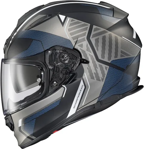 Vista 6 de ScorpionEXO Ryzer - Casco integral de motocicleta con visera Pinlock Ready con bolsillos para altavoz integrados, aprobado por DOT ECE
