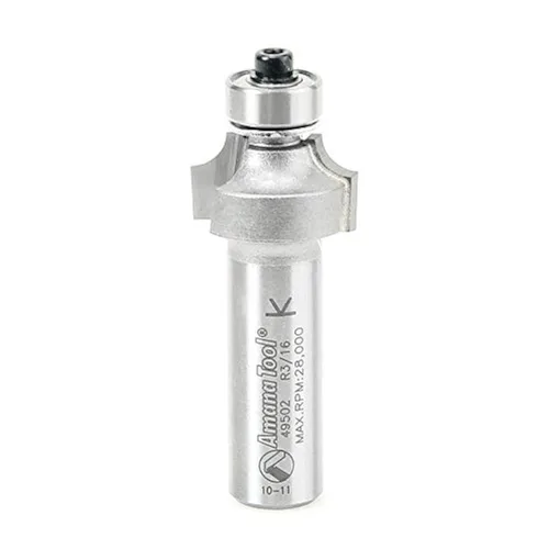 Vista 9 de Amana Tool - 49506 Esquina redonda con punta de carburo de 1/4 de radio x 1" de diámetro x 1/2 vástago