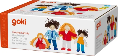 Vista 2 de Goki Muñeca familiar de títeres flexibles