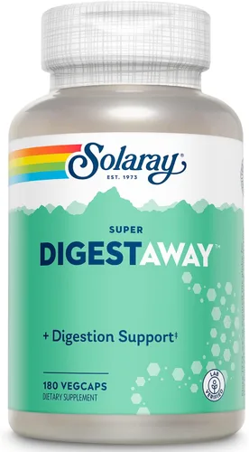 Vista 11 de SOLARAY Enzimas digestivas Super Digestaway - Pancreatina, papaína, jengibre, pepsina, betaína HCl, aloe vera y más - Apoyo a la digestión