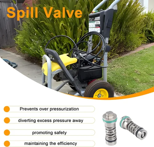 Vista 4 de 4.591-040.0 Descargador de canal de carga/válvula de derrame Conjunto completo para lavadoras a presión Karcher Reemplazar 4.591-036.0 063-328 (1)