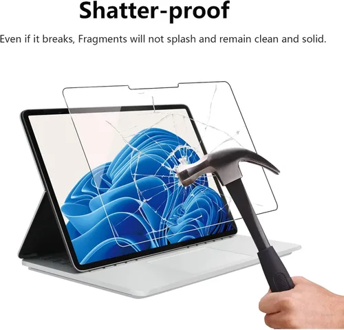 Vista 6 de Megoo ArmorShield - Protector de pantalla para Surface Laptop Studio 2/1, película de vidrio templado 9H de 14.4 pulgadas, transparente HD
