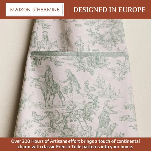 Vista 706 de Maison d' Hermine Delantales para mujer con bolsillo, 100% algodón (27.50 x 31.50 pulgadas)