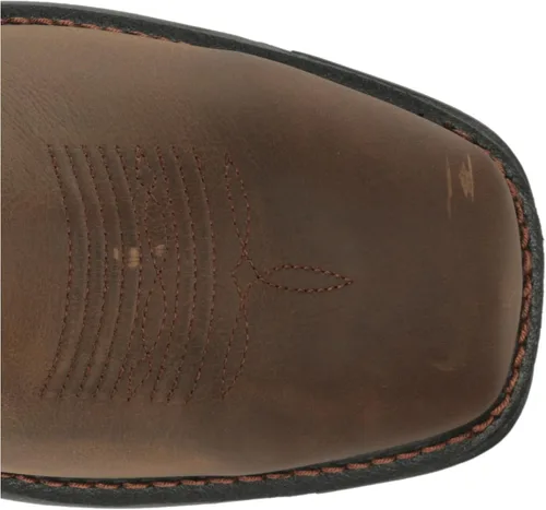 Vista 5 de ARIAT Botas de trabajo con punta compuesta impermeable Big Rig para hombre, Marrón Oscuro/Marrón Desgastado, 11 Ancho