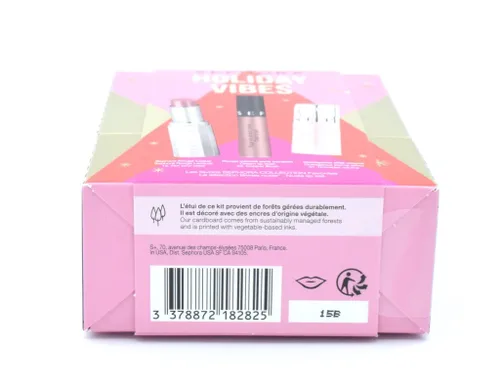 Vista 5 de Sephora Holiday Vibes - Juego de labios SEPHORA 23 Copper Blush, efecto de labios extravagante volumen universal, laca roja, no tu bebé