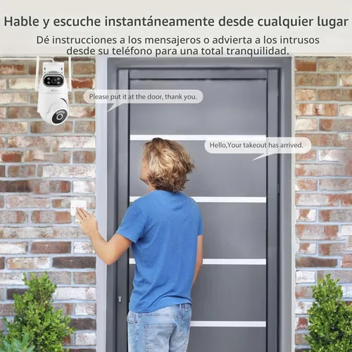 Vista 7 de Kittyhok Sistema de cámara de seguridad para el hogar, cámaras para 2-Blanco