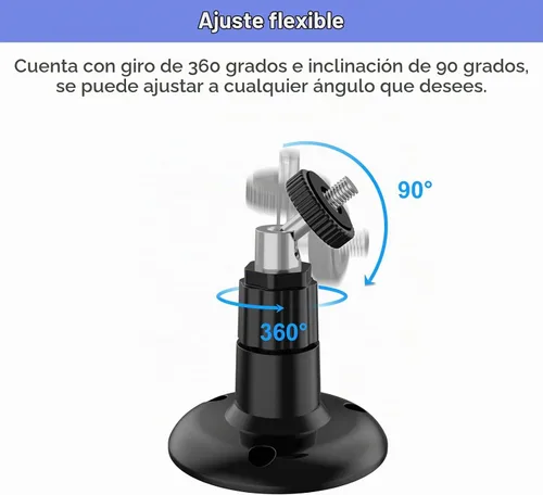 Vista 5 de Blink Outdoor 4 (4.ª generación) - Soporte de pared, cubierta protectora resistente a la intemperie y montaje ajustable de 360 grados con soporte