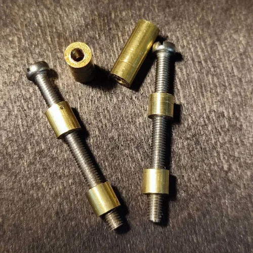 Vista 5 de 10 unids 0.315 in 5/16 "para pernos sin amor, fabricación de cuchillos, sujetadores de mango, escalas, tornillo de latón