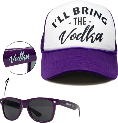 Vista 4 de Funky Junque Gorra de béisbol de malla para mujer, para despedida de soltera