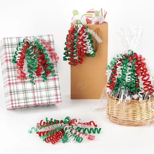 Vista 15 de HUIHUANG Lazos azules para envolver regalos, lazos de regalo azul bebé, 5 pulgadas x 8 unidades, lazo rizado autoadhesivo para regalos, bolsa