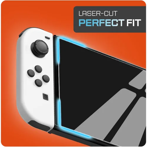 Vista 6 de magglass Screen Protector Compatible with Nintendo Switch OLED (2021) UHD Tempered Glass Guard