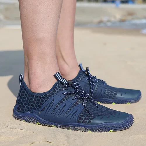 Vista 7 de MAYZERO Zapatos de Agua de los Hombres de las Mujeres de Natación de Surf Zapatos de Playa de la Piscina de Zapatos de Punta Ancha Senderismo Aqua
