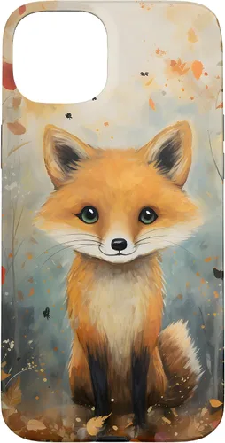 Vista 9 de Cute Fox Fall Woodland Forest Autumn Leaves Case for iPhone 17