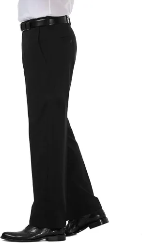 Vista 2 de Haggar Mens Cool 18 Pro Classic Fit Flat Front Pant-Regular and Big Tall Sizes