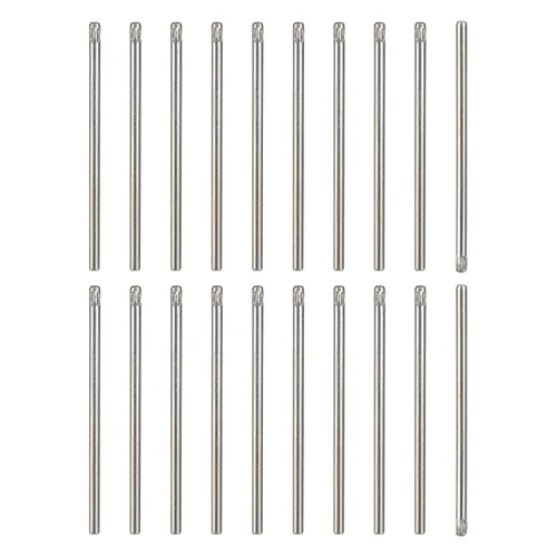 Vista 32 de uxcell Pasadores de acero inoxidable 304 de 0.05 x 0.236 pulgadas, 20 pines de cabeza moleteada con extremo biselado plano, clavijas de madera