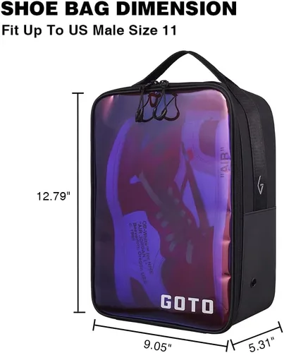 Vista 6 de GOTO Mamba Color Schemes - Bolsa deportiva para gimnasio, bolsa de viaje de 10 litros con compartimento para zapatos para hombres y mujeres, se