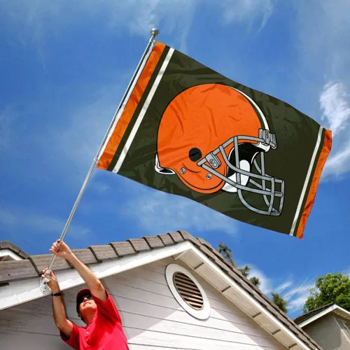 Vista 2 de Bandera grande de los Cleveland Browns de 3 x 5