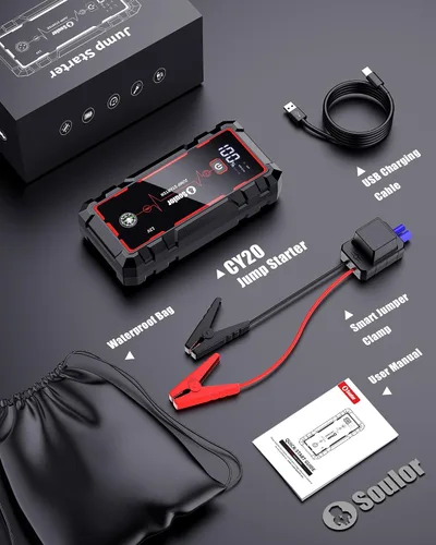 Vista 8 de Jump Starter Battery Jumper Starter Portable Jump Box para batería de coche