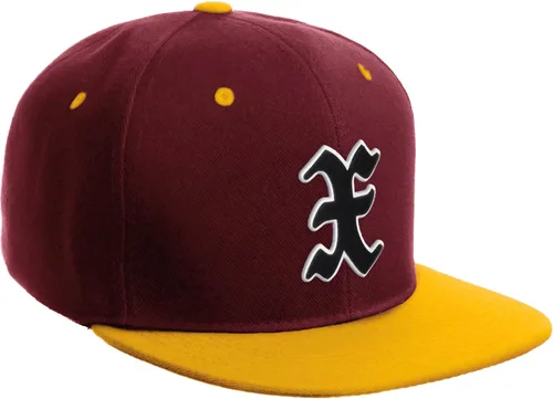 Vista 1208 de Daxton Gorra clásica con visera de billete plano con letras del alfabeto inglés antiguo de la A a la Z