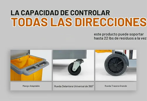 Vista 5 de Carro de limpieza comercial