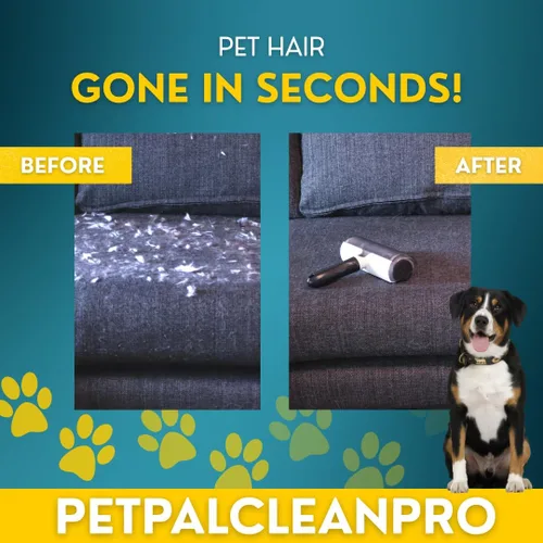 Vista 3 de Rodillo sin pelo: removedor reutilizable de pelo de mascotas para muebles, ropa y más