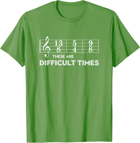 Vista 16 de Musician - Camiseta con texto en inglés "These are Difficult Times", talla S