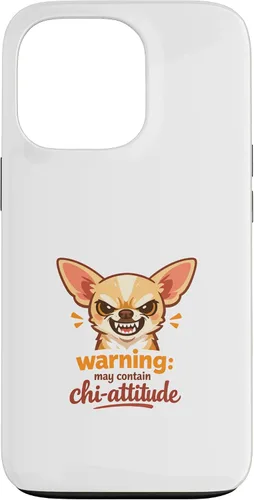 Vista 10 de Chihuahua Attitude Warning - Carcasa para iPhone XR