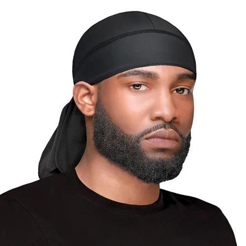 Vista 4 de WavEnforcer 106 Snug Fit Do-Rag, color negro