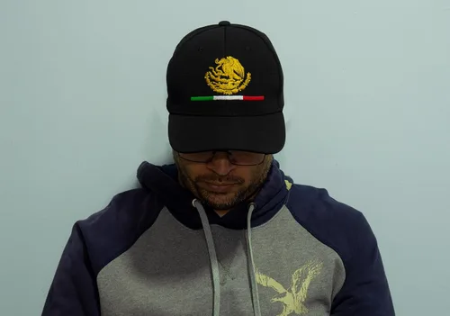 Vista 4 de Sombreros de México para hombre Hecho en Mexico Eagle Gorras De Mexico Gorra bordada
